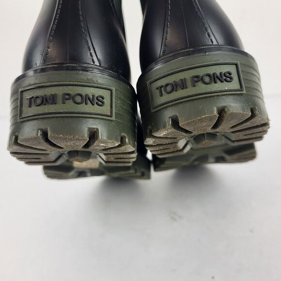 Toni Pons Cavour Chelsea Rain Ankle Boot Waterproof Black Size 6 - Picture 9 of 12